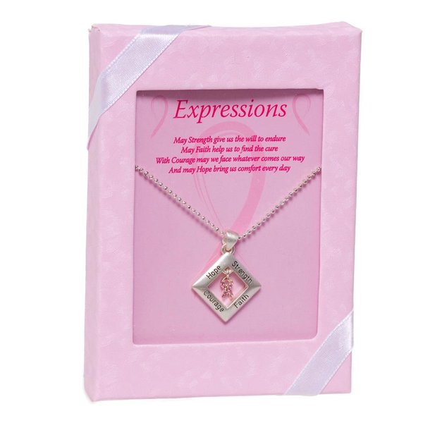 DM MERCHANDISING, INC Breast Cancer Awareness Pendant With Gift Box