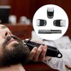 Zafina-UP New 3 Piece Set (9mm 12mm 16mm) Haircut Blade Guards Replacement for Philips Norelco Multigroom MG7790 MG7791 MG7796 MG9730, with Small Beard Comb Black