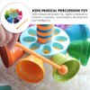 TOYMYTOY 1 Set Music Rotating Bell Toy Baby Percussion Instrument Bell Toys for Baby, Kids Musical Instruments Set Baby Drum Set Educational Toy Musical Bells for Kids