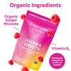 Pink Stork Organic Ginger Raspberry Sweets with Vitamin B6 for Morning Sickness and Motion Sickness, Added Ginger & Vitamin B6, 1st Trimester Pregnancy Must Haves - 30 Wrapped Candies