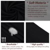 XTREND 1 Piece Stretch Jersey Head Wrap Solid Turban African Extra Wide Turban Breathable Soft Fashion Headwraps Halo Turban for Women (Black)