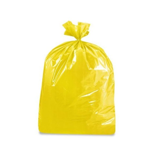 USA-Made Colorful Trash Bags in Variety of Sizes and Colors (10, YELLOW 50 GALLONS)