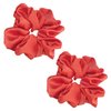 Silk Scrunchies,Elastic Bands Ponytail Holder Silk Satin No Damage, Soft Satin Scrunchies,Hair Accessories Hair Scrunchies Suitable for Women Girls for Thick Thin Fine Curly hair (Red)