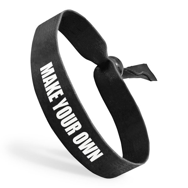 Cloth Wristbands with Reusable Adjustable Beads | Fully Customizable | Great for Awareness, Promotions & Events | Available in Bulk