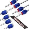 hopsupRC Upgrades Part for 1/10 E-Revo/E-Maxx/T-Maxx/Revo,45# Steel Drive Shaft CVD Front Rear Axles & Aluminum 17mm Wheel Nut & Wheel Hex Hops Up,Navy Blue