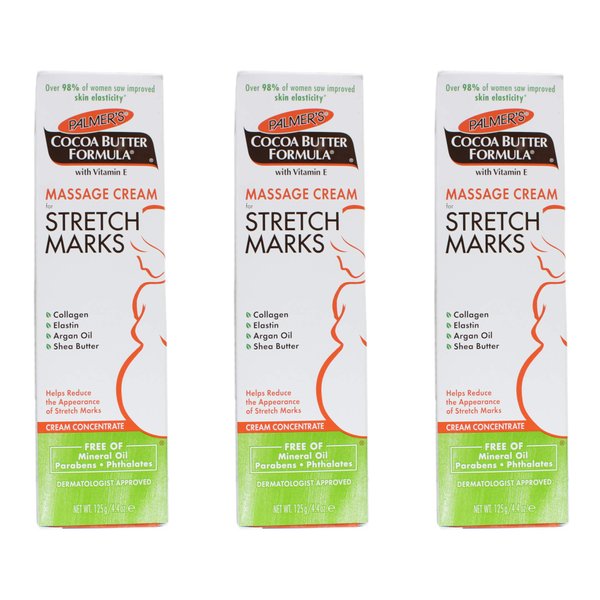 Palmer's Cocoa Butter Formula Massage Cream for Stretch Marks, 4.4 Ounce (Pack of 3)