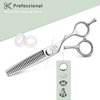 Thinning Shears for Hair Cutting 6",Professional Hair Thinning Scissors Handmade with Barber texturizing 26 Teeth Shears,Hair Cutting Scissors for Salon/Home Use