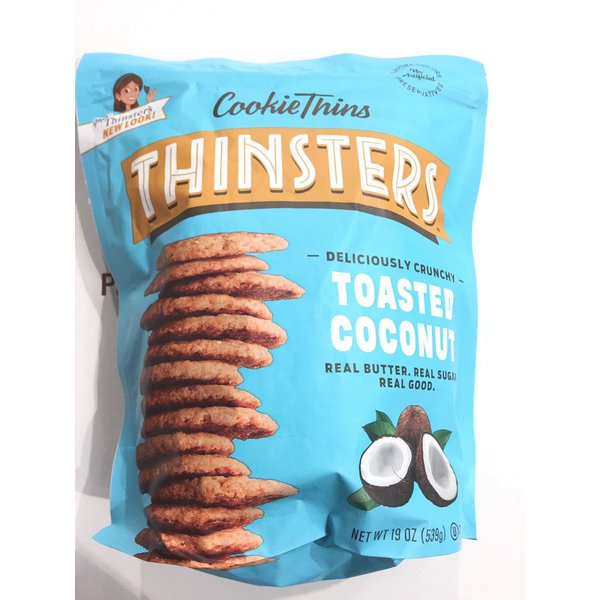 Mrs Thinster's Cookie thins Toasted coconut 19oz NON GMO
