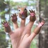 AQKILO® Squirrel Finger Puppet Set, Animals Puppet Show Theater Props, Novelty Toys Weird Stuff Gifts