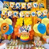 Cartoon Party Decorations,Birthday Party Supplies For Music Party Supplies Includes Happy Birthday Banner, Balloons, Cupcake Toppers, Cake Topper for Boys And Girls