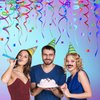 48 Pieces Fake Mustaches Beard, Self Adhesive Costume Accessories Novelty Mustache Fiesta Party Supplies for Masquerade Party