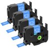 4 Pack Replace for Brother P-Touch TZe-545 TZe545 TZ54 18mm Laminated Tape 3/4 Inch x 26.2 feet Blue Tape Refill for Ptouch PTD400 PTD600 PTD400AD PTP710BT Label Maker, Easy to Peel Durable Tape