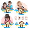 BAKAM Monkey Balance Scale Toy, Number Counting Blocks Games, Montessori Math Games for Kids 5-7, Preschool Kindergarten Learning Activities, STEM Educational Toys for 3+ Year Old