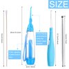 Nuanchu Tonsil Stone Remover Set, 1 Manual Pump Type Low Pressure Irrigator Oral Water Pick, 1 Tonsil Stone Remover with LED Light, 1 Stainless Steel Removal Tool and 100 Long Swab