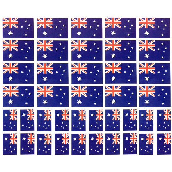 40 Tattoos: Australian Flag, Australia Party Favors
