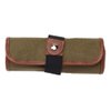 Speedball Canvas Roll Up Pencil Case, Olive W/Brown Trim, Holds Up To 36 Pencils