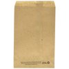 100 Natural Kraft Merchandise Bags, 5x7-1/2, No Gusset by WCI