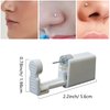 Nose Piercing Gun Kit - 2 Pack Nose Piercing Kit Safety Disposable Nose Percinging Kit with 10 Pcs Nose Rings Stud Self Piercings Kits Nose Piercing (Pink)