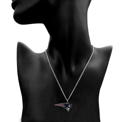 NFL Siskiyou Sports Fan Shop New England Patriots Chain Necklace 22 inch Team Color