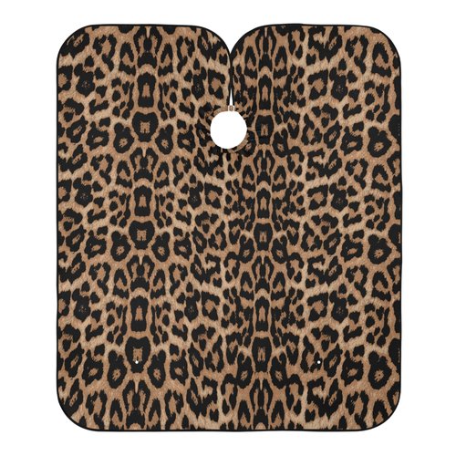 ALAZA Cheeteh Leopard Print Animal Waterproof Barber Cape for Men Women Beard Shaving Bib Apron Professional Hair Cutting Cloth, 65 x 55 inch
