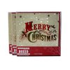 Merry Christmas Noel Holiday Greeting Cards, Embossed with Glitter and Foil, 24 Cards/Envelopes
