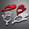 MUXSAM Golf Gloves Stretcher Holder Keeper Hanger Gloves Support Frame Golf Gloves Holder Rack Dryer Shaper Tool Accessories for Golfer Gloves Maintenance(1 Pair 2Pcs White)