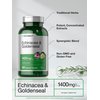 Horbäach Echinacea Goldenseal Capsules | 1400mg | 300 Count | Vegetarian, Non-GMO, Gluten Free Extract Supplement