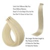 Platinum Blonde Tape In Human Hair Extensions Real Human Hair 18inch 40g 20pcs Remy Human Hair Extensions.