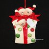 Glitter Gift, Family of 3 Personalized Christmas Tree Ornament