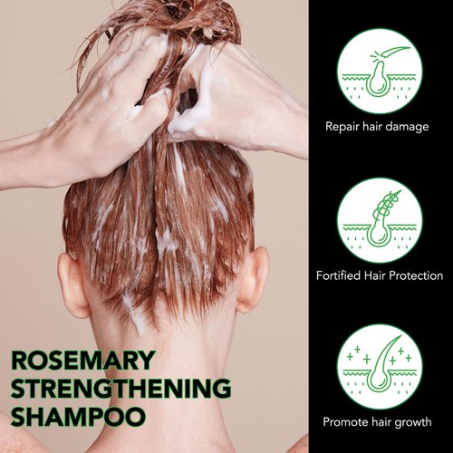 Jamaican Black Castor Oil Shampoo, Castor Oil Shampoo for Hair Growth, Deep Cleansing, Nourishes Scalp, Strengthen & Restore Damaged Hair, Hair Growth Shampoo for Women Men, Sulfate Free, 10.56 Fl Oz