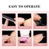 Quaferen Extra Short Nail Tips: 600Pcs Square Nail Tips Half Cover Acrylic Nails Clear Nail Tips for Nail Extension 12 Sizes With Box