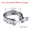 EVIL ENERGY 3.0 Inch V Band Clamp for Flange Kit Stainless Steel