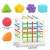 MINGKIDS Montessori Toys for 1 Year Old,Baby Sorter Toy 6 Pcs Multi Sensory Shape, Toddler Developmental Learning Toys Birthday Gifts,Baby Toys 6-12-18 Months