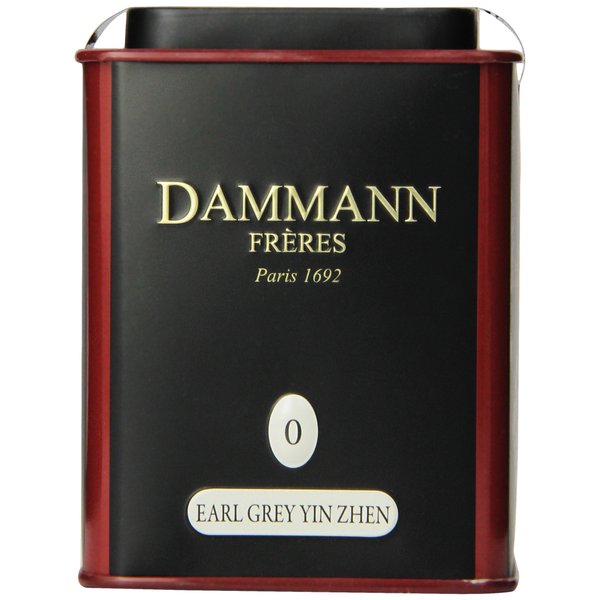 Dammann Freres Loose Leaf Earl Grey Premium Gourmet Black French Tea Bergamot Citrus Flavors 3.52 Ounce Tin