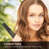Styling Comb (2 Pack) | Professional 7 Inch Black Carbon Fiber Anti Static Chemical And Heat Resistant Comb For All Hair Types | Fine and Wide Tooth Comb For Men and Women | By Bardeau Essentials