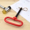 2 Pcs 3/8 inch Red Handle Hitch Pin Accessories for Tractors,Clevis Pin 3/8 x 4 Inch