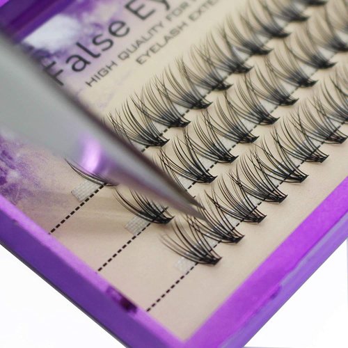 Dedila 8-20MM to Choose Professional Makeup Individual Cluster Eye Lashes 20 Root 0.07C Curl Grafting Mink Fake False Eyelashes Extension Beauty Tools (13mm)