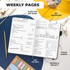 Clever Fox Planner Premium Edition – Undated Luxurious Weekly & Monthly Planner to Increase Productivity and Hit Your Goals – Organizer – Start Anytime, A5, Lasts 1 Year, Black (Weekly)