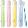 SUREE Extra Soft Toothbrush for Sensitive Teeth, Upgraded 10000 Bristles Nano Toothbrush, Ultra Soft Toothbrushes for Adults & Elders, Portable Manual Toothbrush with Individual Travel Case (4 Pack)