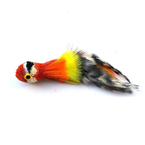 Cat Toy Wand with KatFly® Parrot Teaser - Red