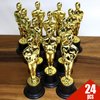 GiftExpress 24-Pack 6" Gold Award Trophy, Award Statues, Oscar Statues Trophies for Award Ceremony, Appreciation Gift (Pack of 24)
