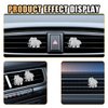 2PCS Crystal Diamond Car Air Vent Clip, Elephant Bling Charms Crystal Car Air Vent Clip Car Freshening Diffuser, Bling Car Interior Decorative Accessories for Women Girls