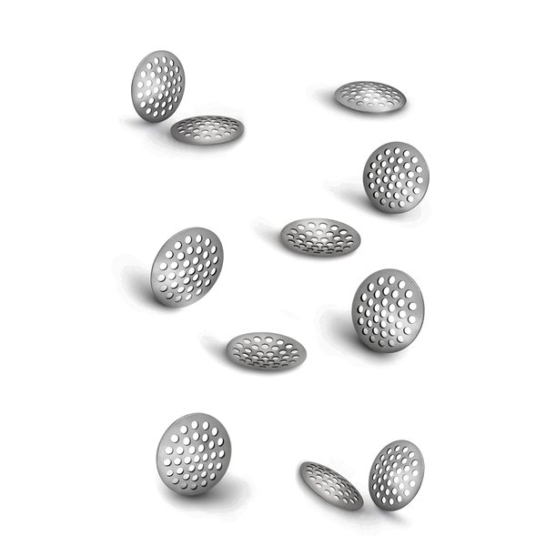 5/8" (.625 inch | 16 mm) Premium Curved 304 Stainless Steel Concave Pipe Screens (10 Pack)