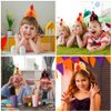 Chicken Headband 3pcs Rooster Hair Hoop Headwear Plush Animal Headbands Ear Horn Hair Hoop Chicken Beak Costume Hair Band Easter Dress-Up Party Supplies