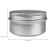 Beauticom® Aluminum Silver Tin Metal Storage Containers with Screwtop Lids for DIY Beauty, Cosmetics, Accessories, Travel and More! (12 Pieces, 80G)