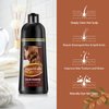 Onilyua Dark Coffee Hair Dye Shampoo, 3 in 1 Hair Dye, Argan Oil Brown Hair Dye for Men & Women, Easy to Use, Shampoo Para Canas for Gray Hair Coverage, 16.9 Fl Oz, Dark Coffee