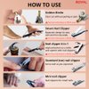 ROYAL [Made in Korea] NO Battery,5 Pcs Nose Hair Trimmer Set, Value Pack,(Nose Hair Trimmer with 4 Nail Clippers) The Best Gift for Family, (Gold&Black)