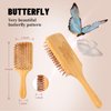 SiuClassical Bamboo Paddle Hair Brush Detangling Hairbrush for Women, Men and Kids, Suitable for All Hair Styles