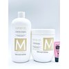 Maxy Look Hair Recipe Feed Your Hair MacademIa Hydrating Shampoo & Mask1000 ml /33.8 fl oz + Hydrating Crystal Oil 3.38 fl oz + Hydrating Treatment Ampoules 12x7ml- Free Starry Lip Gloss 10ml-, Clear