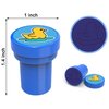 36PCS Duck Party Favors 24 Tattoos Sticker 12 Stamp Set - Ideal Rubber Duck Themed Birthday Decor Supplies Goodie Bag, Decorations Classroom Gifts, Cute Rewards for Girls, Baby Shower Prizes
